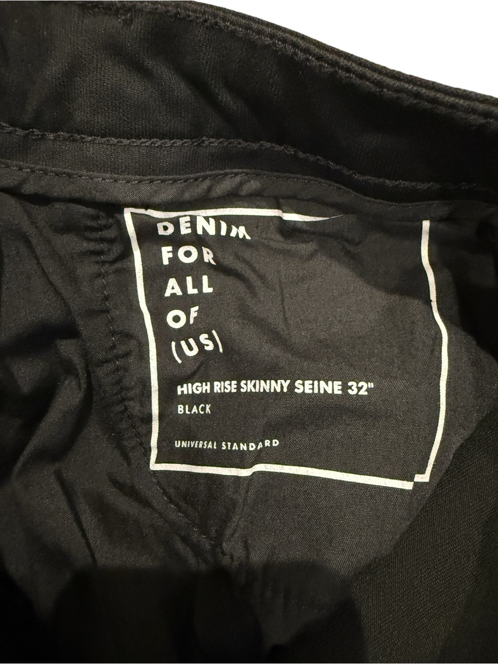 Universal Standard Seine High Rise 32” Skinny Jean in Jet Black - Picture 10 of 13